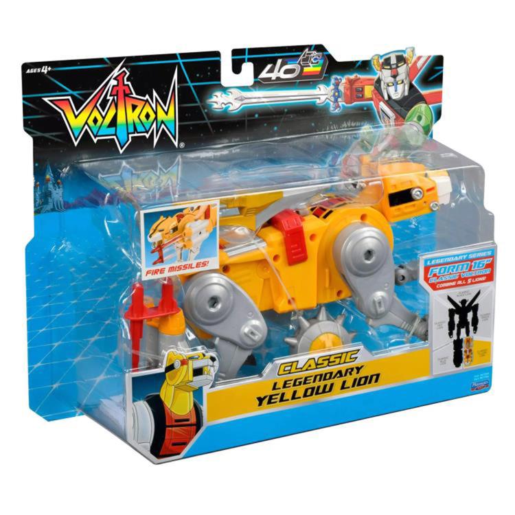 Voltron: Defender of the Universe 40th Anniversary Classic Yellow Lion Action Figure Gallery Image 7