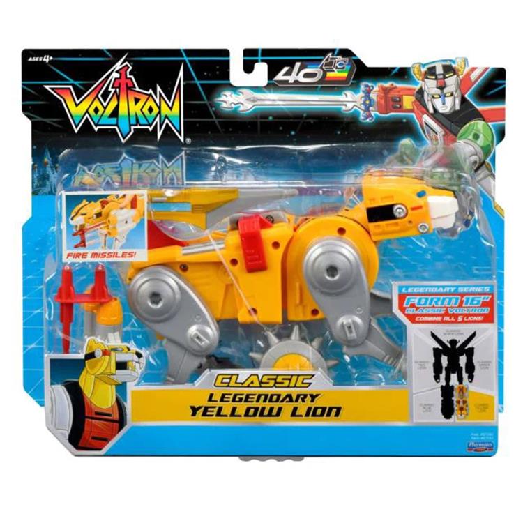 Voltron: Defender of the Universe 40th Anniversary Classic Yellow Lion Action Figure Gallery Image 6