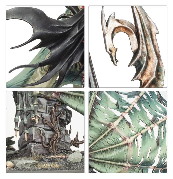 Warhammer Age of Sigmar: Soulblight Gravelords: Prince Vhordrai, Lord of the Crimson Keep Citadel Miniature Set Gallery Image 8
