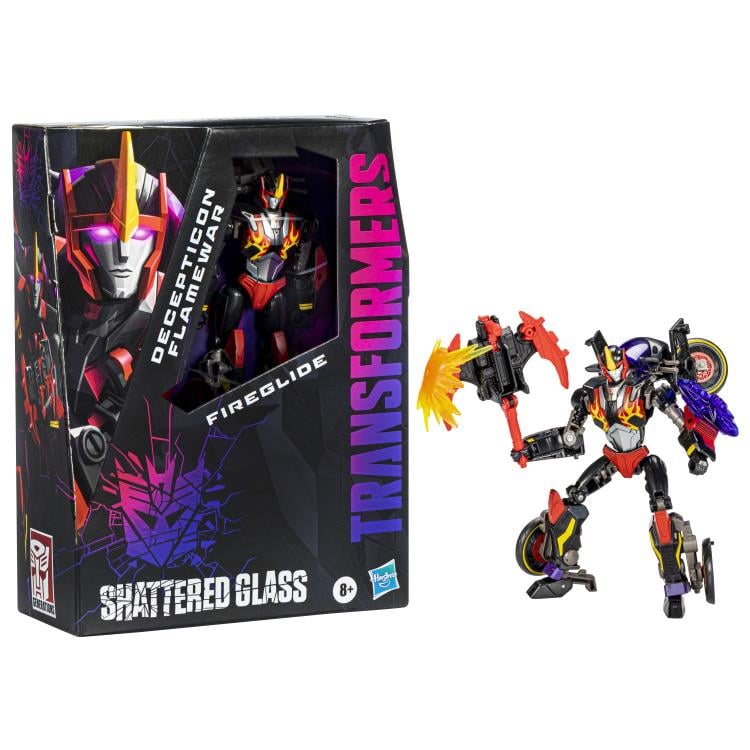 Transformers Generations Shattered Glass Decepticon Flamewar with Fireglide Exclusive Gallery Image 5