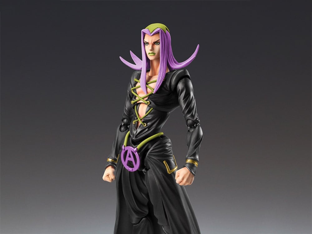 JoJo's Bizarre Adventure: Golden Wind Super Action Statue Leone Abbacchio (Black Ver.) Gallery Image 1