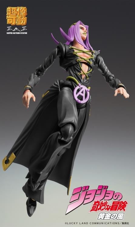 JoJo's Bizarre Adventure: Golden Wind Super Action Statue Leone Abbacchio (Black Ver.) Gallery Image 7