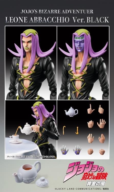 JoJo's Bizarre Adventure: Golden Wind Super Action Statue Leone Abbacchio (Black Ver.) Gallery Image 11