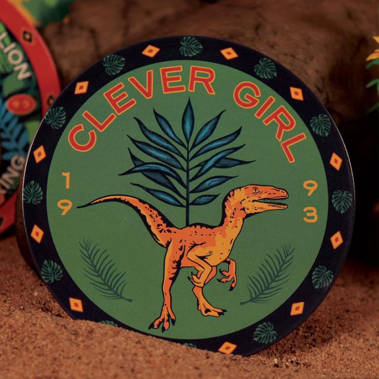Jurassic Park Set of 4 Printed Metal Drink Coasters Gallery Image 10
