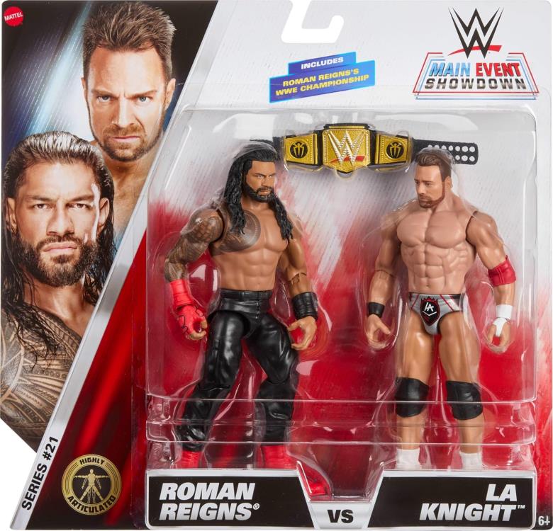 WWE Main Event Showdown Series 21 Roman Reigns & LA Knight Two-Pack