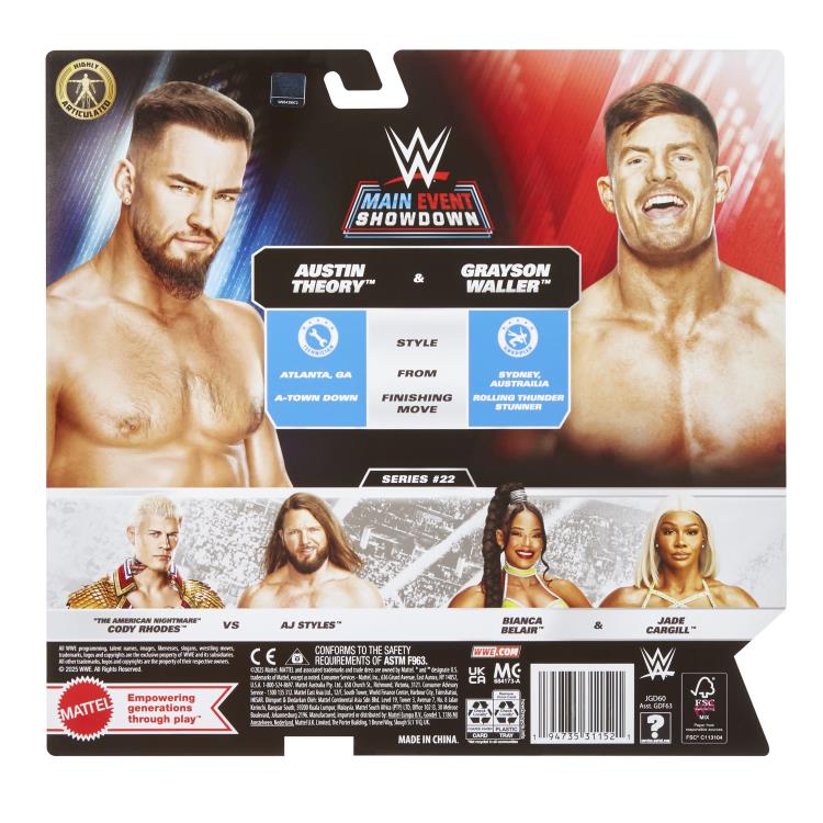 WWE Main Event Showdown Series 22 Austin Theory & Grayson Waller