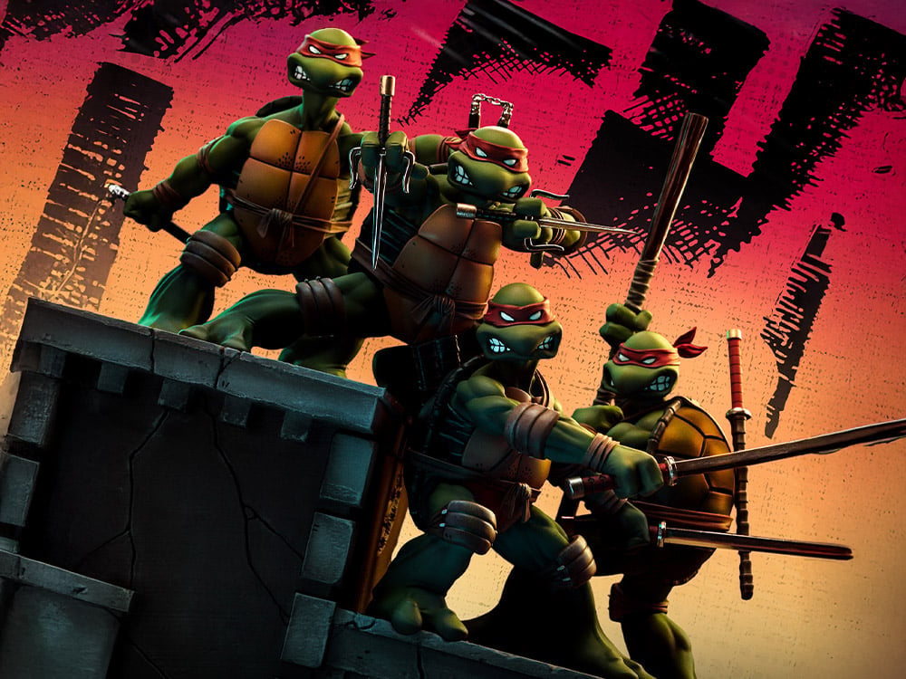 Teenage Mutant Ninja Turtles TMNT Set Deluxe 1/10 Art Scale Statue Gallery Image 1