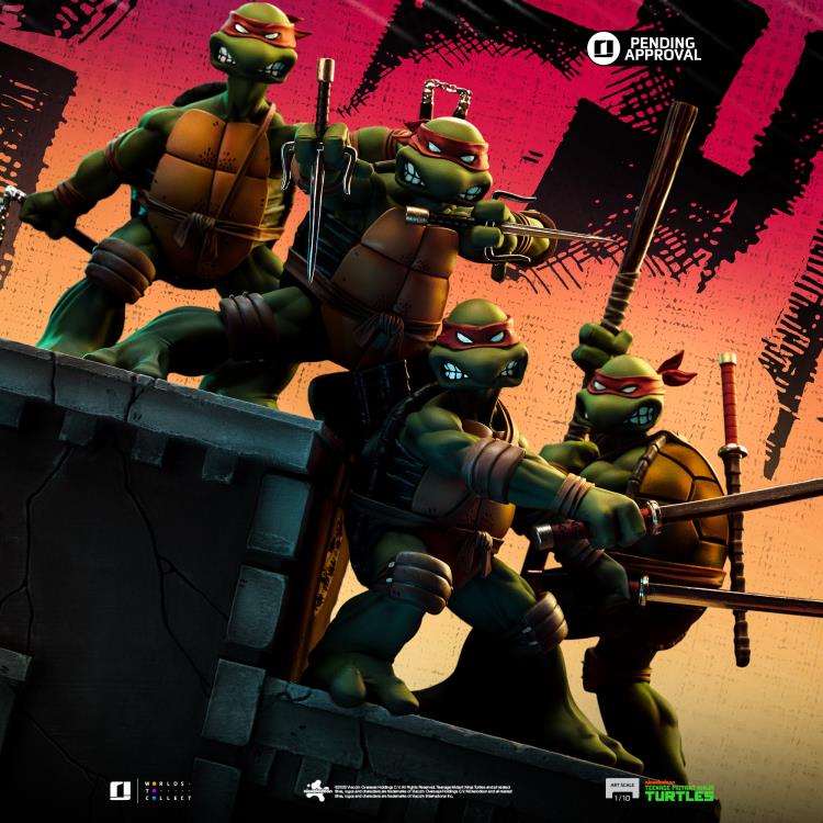Teenage Mutant Ninja Turtles TMNT Set Deluxe 1/10 Art Scale Statue