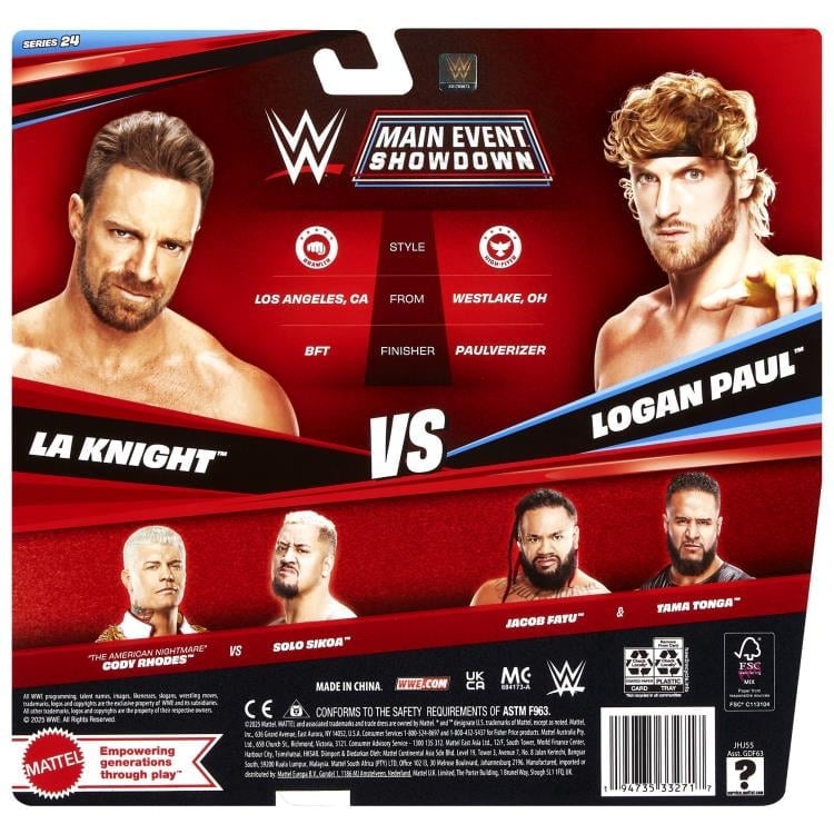 WWE Championship Showdown Series 24 LA Knight vs. Logan Paul Two-Pack Gallery Image 8