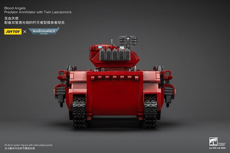 Warhammer 40K Blood Angels Predator Annihilator with Twin Lascannons 1/18 Scale Vehicle Gallery Image 5