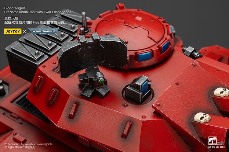 Warhammer 40K Blood Angels Predator Annihilator with Twin Lascannons 1/18 Scale Vehicle Gallery Image 22
