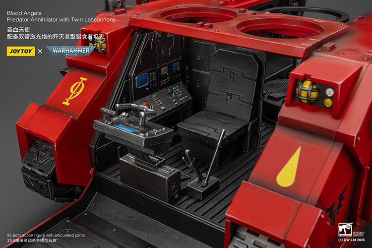 Warhammer 40K Blood Angels Predator Annihilator with Twin Lascannons 1/18 Scale Vehicle Gallery Image 32