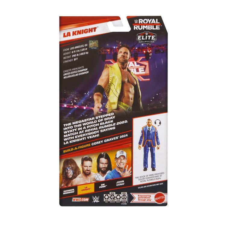 WWE Royal Rumble Elite Collection LA Knight (Corey Graves BAF) Gallery Image 9