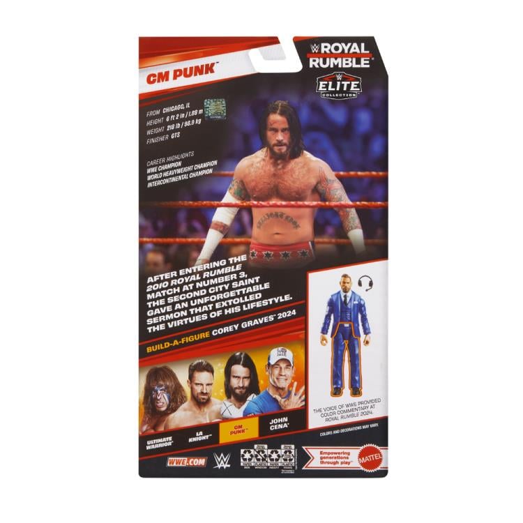WWE Royal Rumble Elite Collection CM Punk (Corey Graves BAF) Gallery Image 9