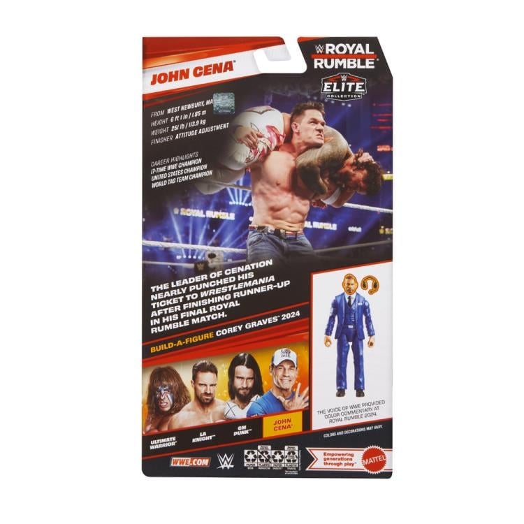 WWE Royal Rumble Elite Collection John Cena (Corey Graves BAF) Gallery Image 9