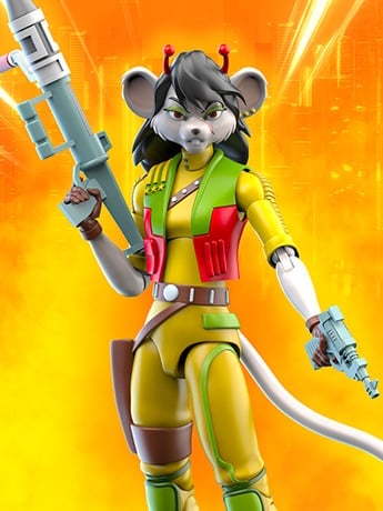 Biker Mice from Mars Carbine Action Figure Gallery Image 2