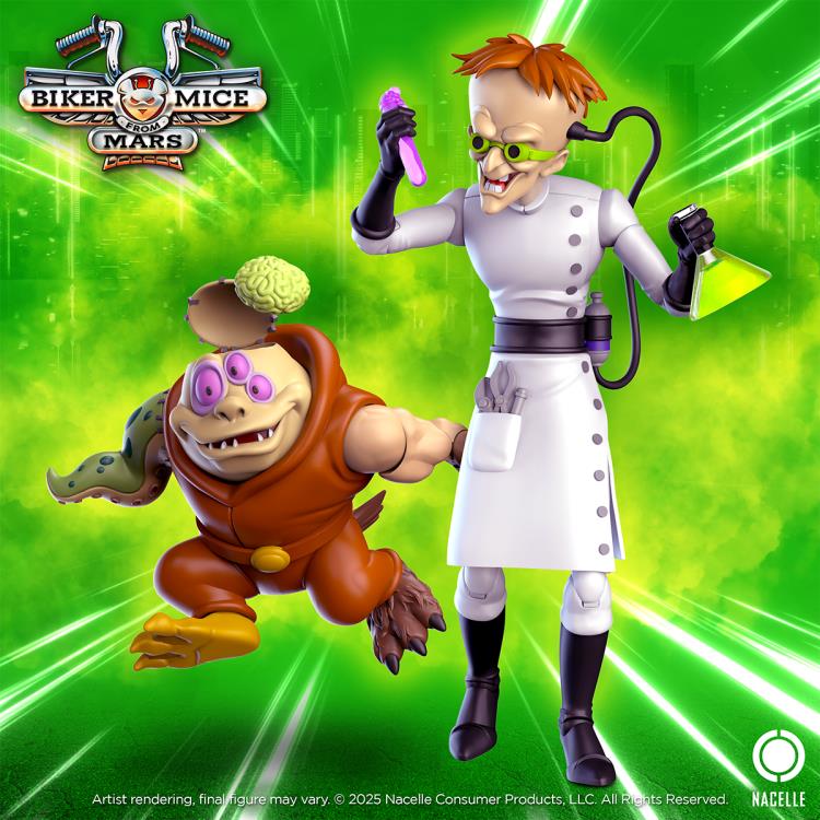 Biker Mice from Mars Dr. Karbunkle with Fred the Mutant Action Figure Gallery Image 3