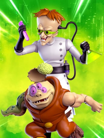 Biker Mice from Mars Dr. Karbunkle with Fred the Mutant Action Figure Gallery Image 2