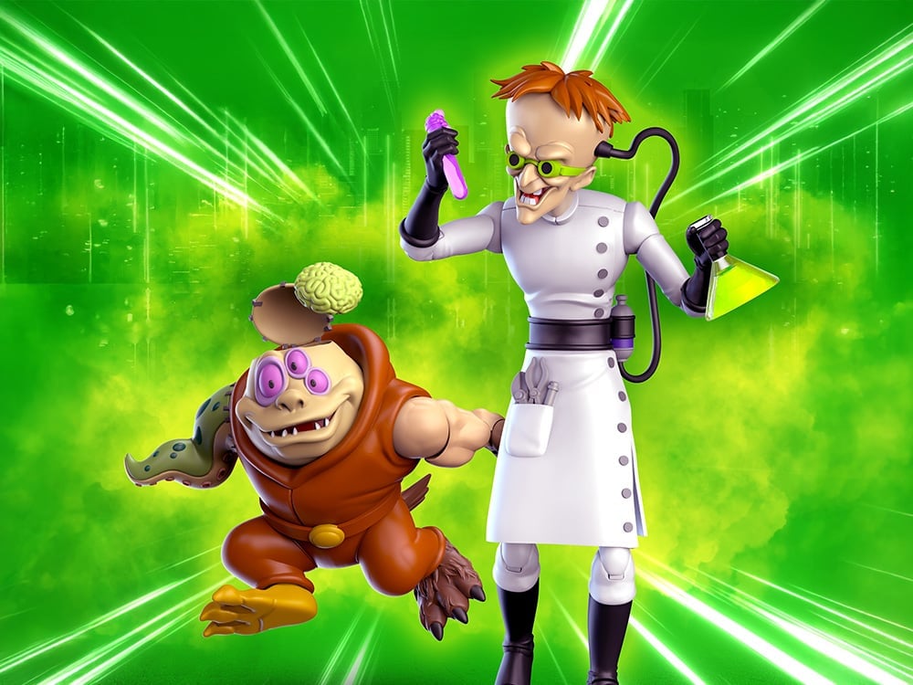 Biker Mice from Mars Dr. Karbunkle with Fred the Mutant Action Figure Gallery Image 1
