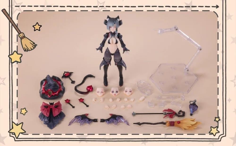 ＊尚様ご購入希望・The Soldier & Witch・高さ２０cm・ Witch of the Other World Apprentice Witch Hoshikawa Cat (Black