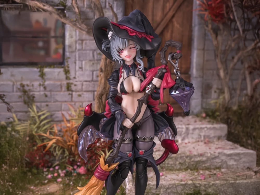 MABATAKI美雨　『解放　witch black』　24cm Witch of the Other World Apprentice Witch Hoshikawa Cat (Black