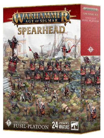 Warhammer Age of Sigmar Spearhead Cities of Sigmar Fusil-Platoon Citadel Miniatures Set Gallery Image 2