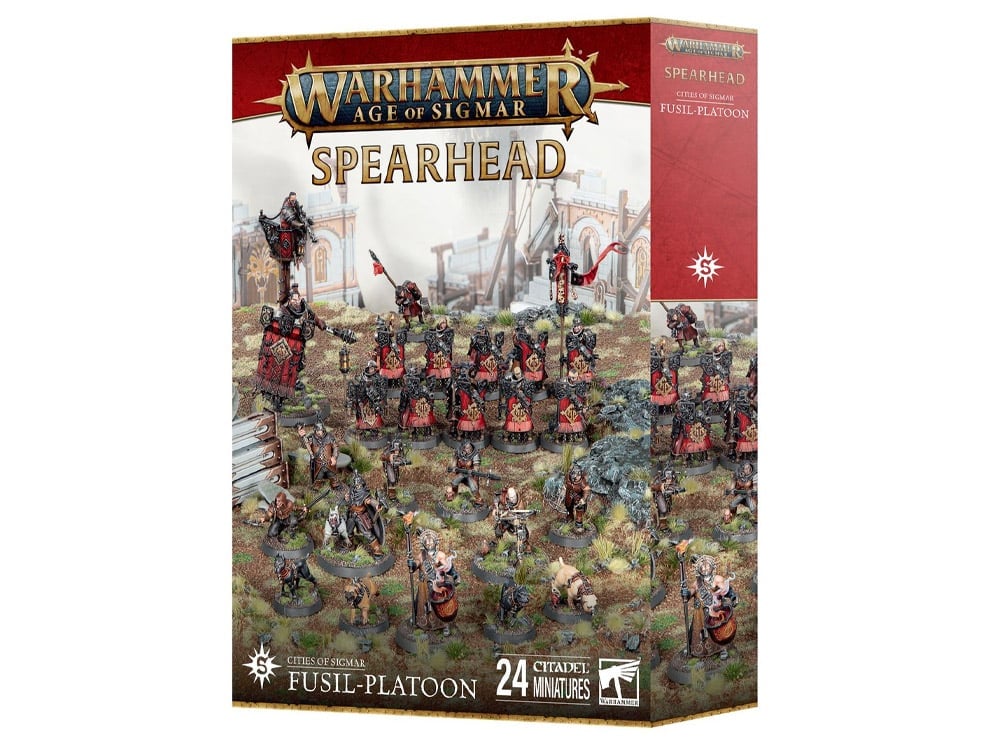 Warhammer Age of Sigmar Spearhead Cities of Sigmar Fusil-Platoon Citadel Miniatures Set Gallery Image 1