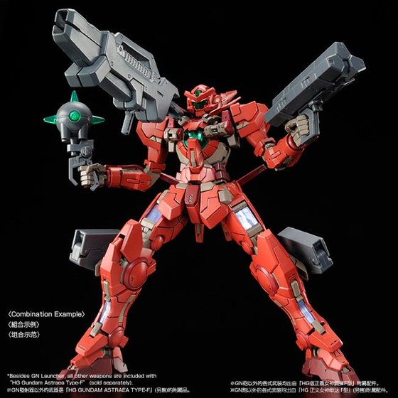 Mobile Suit Gundam 00F RG Gundam Astraea Type F 1/144 Scale Exclusive Model Kit Gallery Image 12