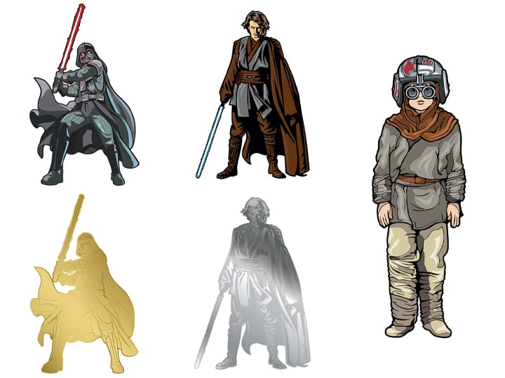 Star Wars FiGPiN Quest #1831-1861 Darth Vader Random Limited Edition Pin Gallery Image 1