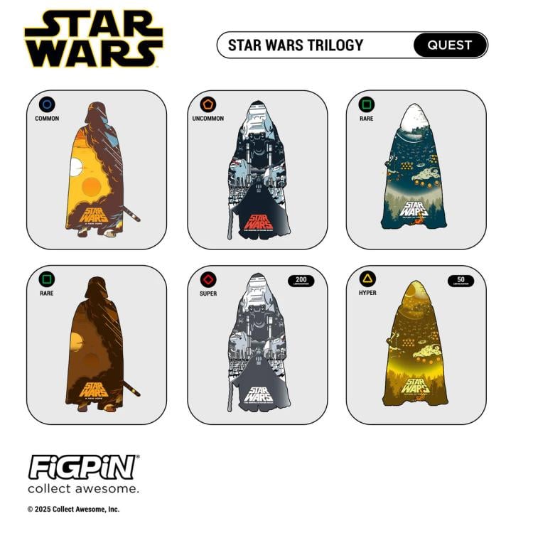 Star Wars FiGPiN Quest #1828-1978 Trilogy Poster Random Limited Edition Pin Gallery Image 10