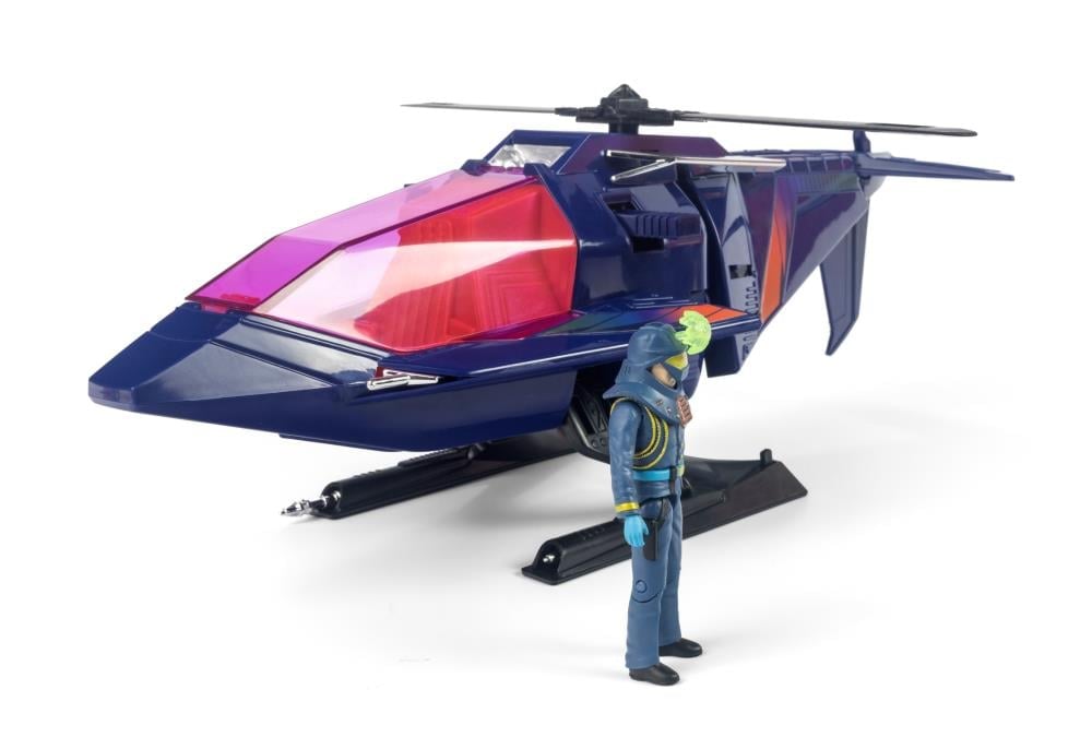 M.A.S.K. High Tech Helicopter Vehicle with Miles “Wolf” Mayhem Action Figure Gallery Image 4