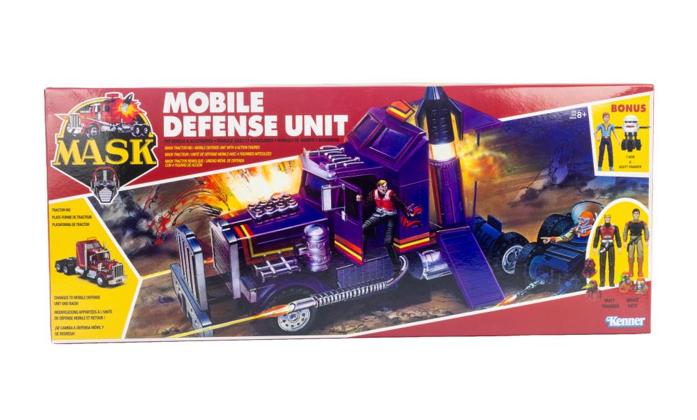 M.A.S.K. Mobile Defense Unit Vehicle with Matt Trakker, Bruce Sato, Scott Trakker, & T-Bob Action Figures BBTS Exclusive Set Gallery Image 14