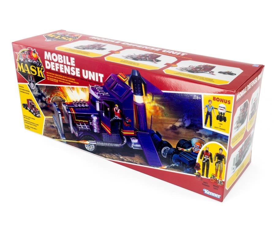 M.A.S.K. Mobile Defense Unit Vehicle with Matt Trakker, Bruce Sato, Scott Trakker, & T-Bob Action Figures BBTS Exclusive Set Gallery Image 15