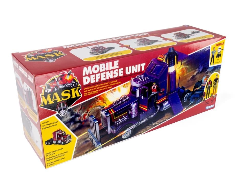 M.A.S.K. Mobile Defense Unit Vehicle with Matt Trakker, Bruce Sato, Scott Trakker, & T-Bob Action Figures BBTS Exclusive Set Gallery Image 16