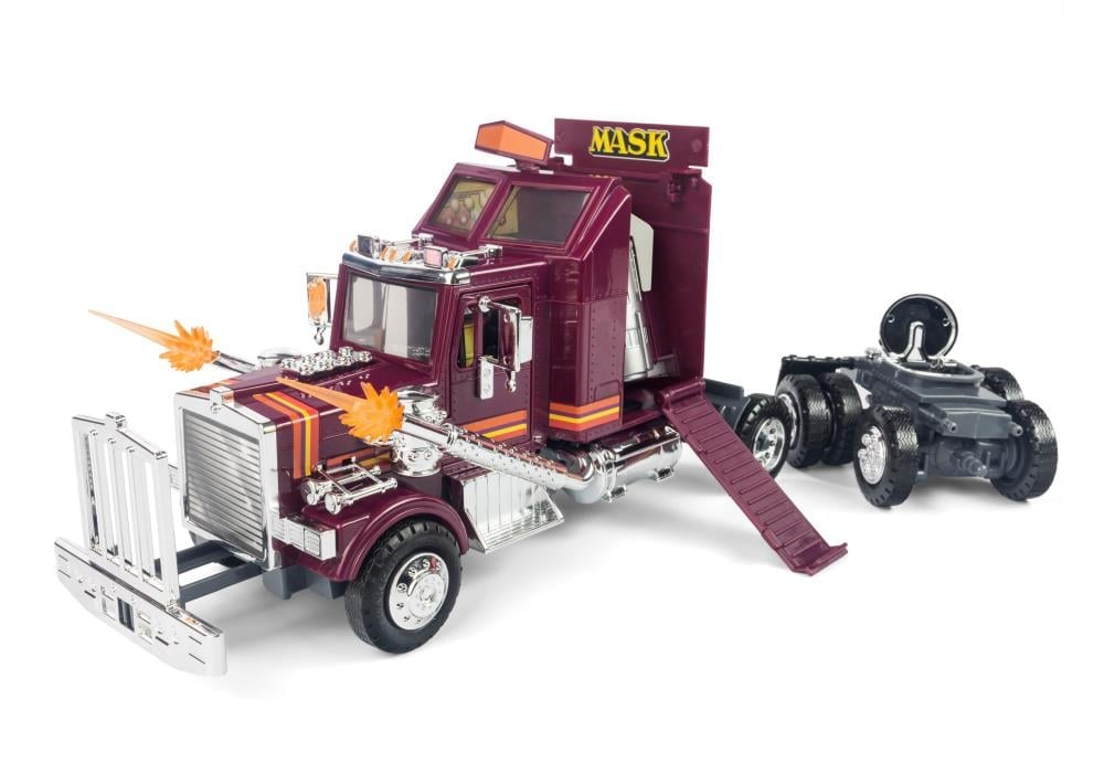 M.A.S.K. Mobile Defense Unit Vehicle with Matt Trakker, Bruce Sato, Scott Trakker, & T-Bob Action Figures BBTS Exclusive Set Gallery Image 9