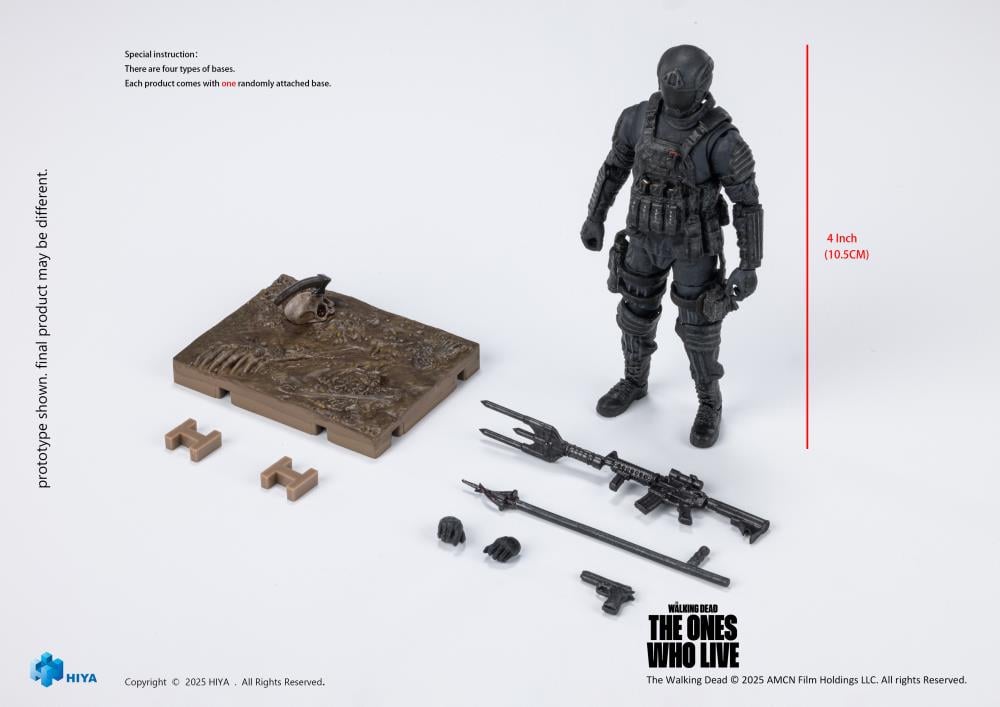The Walking Dead: The Ones Who Lived Exquisite Mini Series Civic Republic Military Soldier 1/18 Scale Action Figure Gallery Image 11