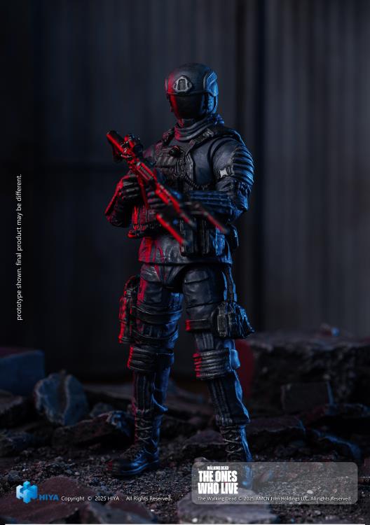 The Walking Dead: The Ones Who Lived Exquisite Mini Series Civic Republic Military Soldier 1/18 Scale Action Figure Gallery Image 4