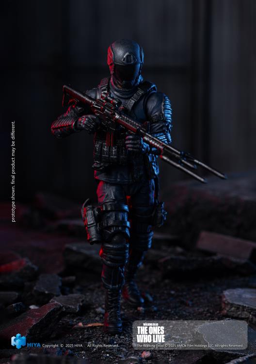 The Walking Dead: The Ones Who Lived Exquisite Mini Series Civic Republic Military Soldier 1/18 Scale Action Figure Gallery Image 3
