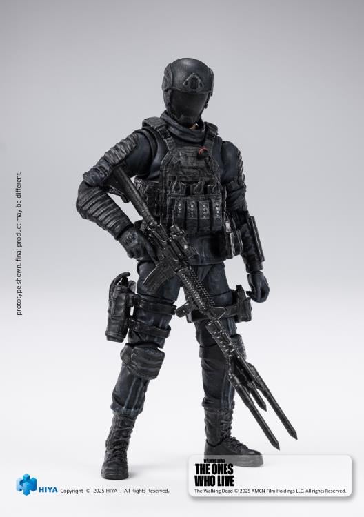 The Walking Dead: The Ones Who Lived Exquisite Mini Series Civic Republic Military Soldier 1/18 Scale Action Figure Gallery Image 8