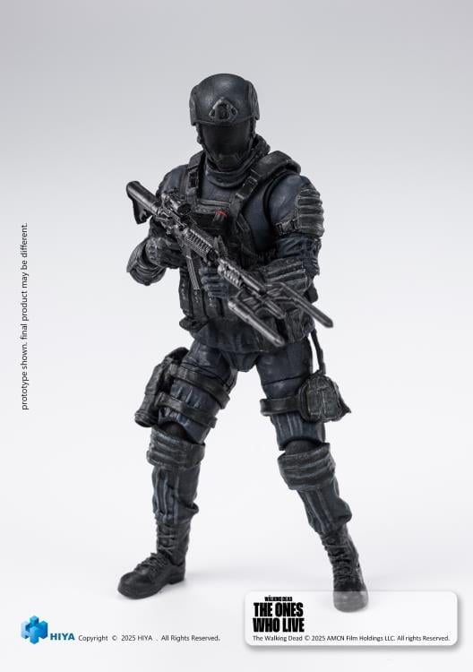 The Walking Dead: The Ones Who Lived Exquisite Mini Series Civic Republic Military Soldier 1/18 Scale Action Figure Gallery Image 9