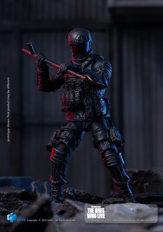 The Walking Dead: The Ones Who Lived Exquisite Mini Series Civic Republic Military Soldier 1/18 Scale Action Figure Gallery Image 5