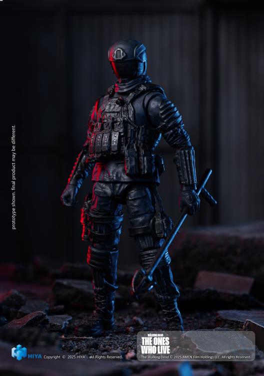 The Walking Dead: The Ones Who Lived Exquisite Mini Series Civic Republic Military Soldier 1/18 Scale Action Figure Gallery Image 6