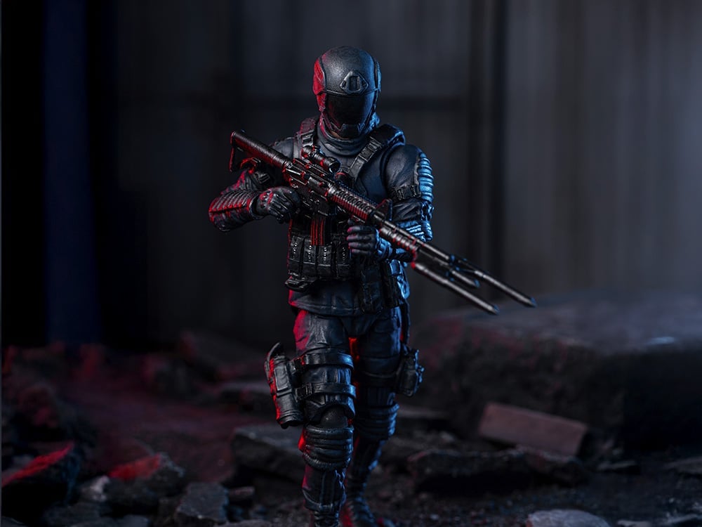 The Walking Dead: The Ones Who Lived Exquisite Mini Series Civic Republic Military Soldier 1/18 Scale Action Figure Gallery Image 1