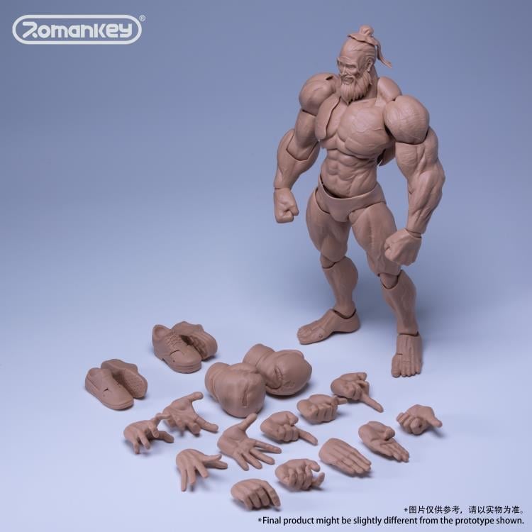 Big Guy Male Body (Fair) 1/12 Scale Action Figure Gallery Image 7
