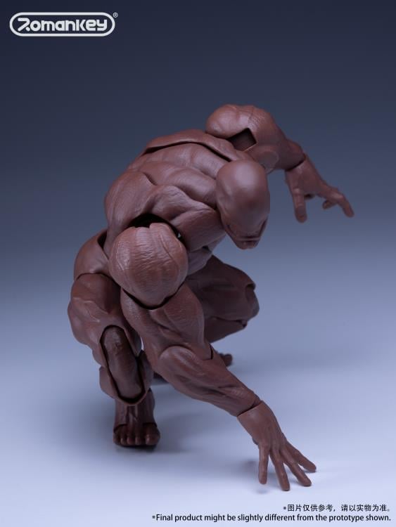 Big Guy Male Body (Dark) 1/12 Scale Action Figure Gallery Image 5