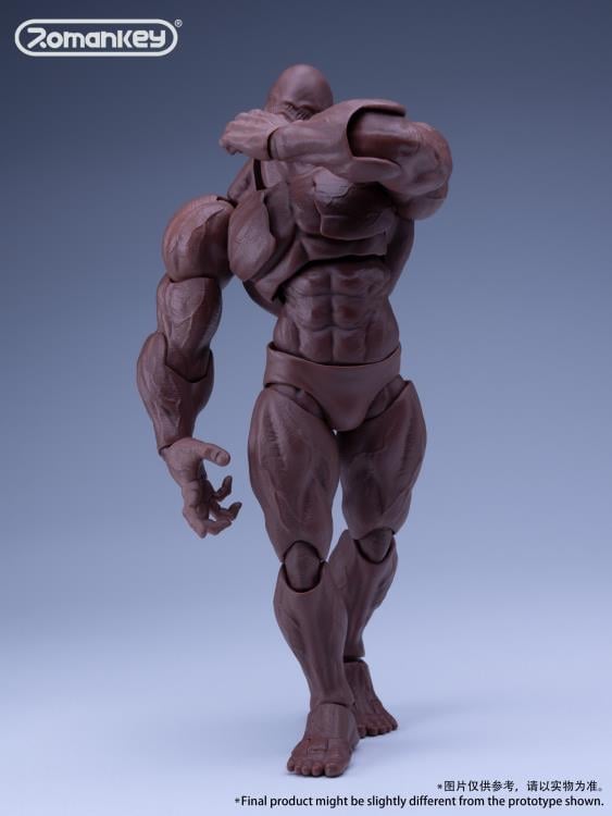 Big Guy Male Body (Dark) 1/12 Scale Action Figure Gallery Image 4