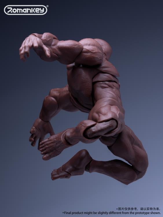 Big Guy Male Body (Dark) 1/12 Scale Action Figure Gallery Image 6