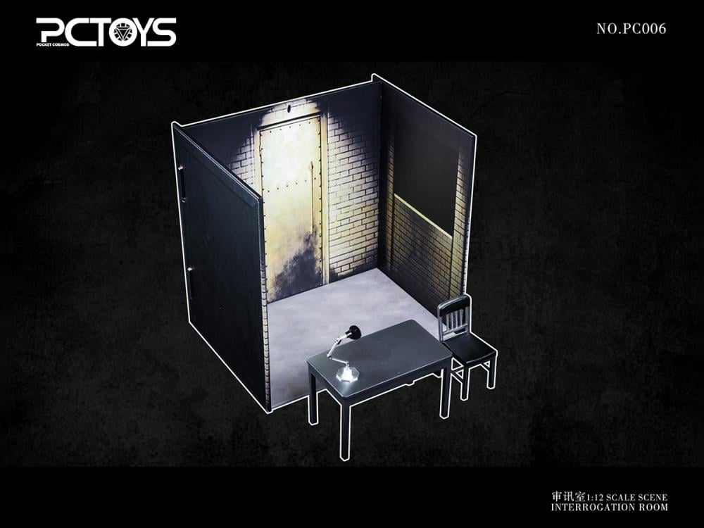 Interrogation Scene Table & Chair 1/12 Scale Accessory Set Gallery Image 7