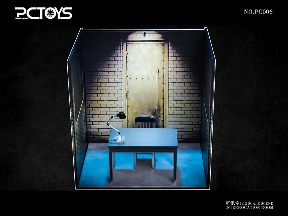 Interrogation Scene Table & Chair 1/12 Scale Accessory Set Gallery Image 4