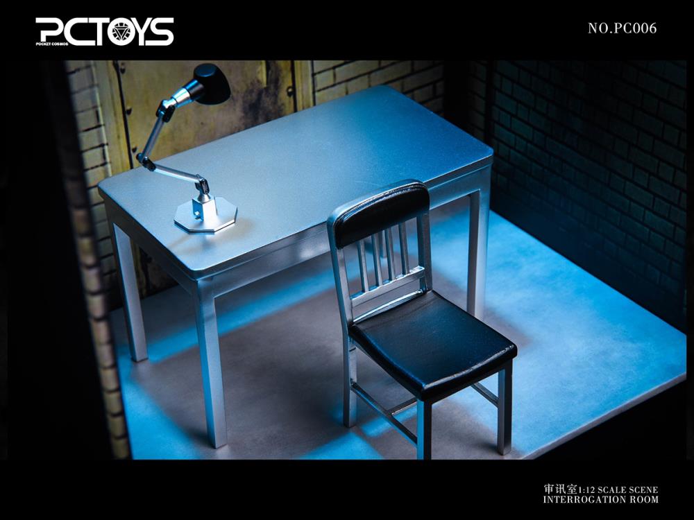 Interrogation Scene Table & Chair 1/12 Scale Accessory Set Gallery Image 9